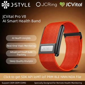 Bracelet intelligent JCVital V8 SDK APL OEM ODM pour femmes, bracelet de suivi de la santé, prédiction des règles, moniteur de <span class=keywords><strong>grossesse</strong></span>, export en vrac, CE FCC Rohs - Product Image 1