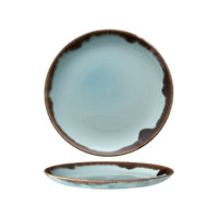 Harvest Turquoise Dessertbord Ø 21,7 cm Dudson Handversierd Keramiek