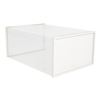 Boîte à chaussures empilable et pliable en plastique transparent, personnalisable, écologique, design transparent pour l'affichage et le rangement des baskets à domicile – Offre Spéciale