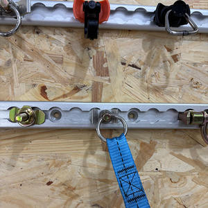 Accessoires de contrôle de cargaison logistique, sangle <span class=keywords><strong>d</strong></span>'<span class=keywords><strong>arrimage</strong></span> à cliquet 25 mm 2,9 m, sangle à boucle à came avec rail en L en aluminium, <span class=keywords><strong>anneau</strong></span> en O, accessoires à goujon unique - Product Image 5