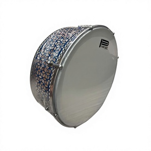 Gawharet El Fan 40cm Mosaic Mother of Artisanal Corps en Aluminium Power Beat Head Hand Drum Instrument de Percussion - Product Image 1