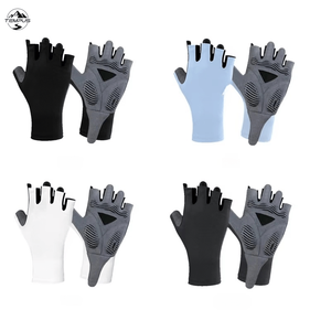 Guantes de Carreras Transpirables Antideslizantes de Poliéster con Pantalla Táctil para Hombre y Mujer, para Ciclismo, Gimnasio y Fitness de Verano, Marca TEMPUS - Product Image 1