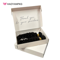 Caja de Regalo Portátil de Lujo Personalizada para Extensiones de Cabello, con Asa, Ecológica, de Papel Rígido, Forro de Satén, Impresión a Cuatro Colores, para Pelucas