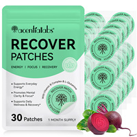 Acentiallabs Patch Transdermique Complexe de Vitamines B avec L-Glutamine pour l'Énergie, la Concentration et la Récupération – Végétalien et Non Testé sur les Animaux