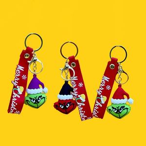 Customizable Christmas PVC Cartoon and <b>Anime</b> Style Eco-friendly Business Gift <b>Keychain</b> with Rubber and Plastic Carabiner - Product Image 6