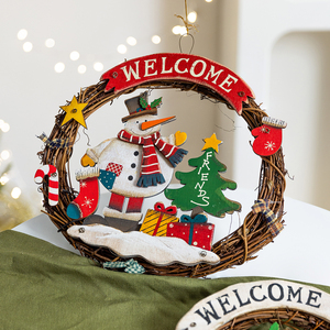 Promotion : Couronne de vigne décorative de Noël pour fenêtre, porte, mur, aménagement de scène et présentation de vêtements - Product Image 3