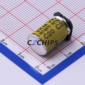Condensateur électrolytique en aluminium SMD VKME1651A222MV, SMD, D10xL16.5mm 2200uF 20% 10V 1.96A-100kHz - Product Image 2