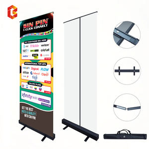 للبيع بالجملة لافتة محمولة بإطار مخصص من الألومنيوم تصميم مجاني خدمة الدعاية الترويجية لافتة قابلة للسحب - Product Image 1