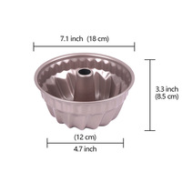 Moules à gâteau et à pain en métal jetables de 7 pouces, antiadhésifs, épaisseur 1,0 mm, avec instructions d'entretien pour le lavage à la main, pour la pâtisserie