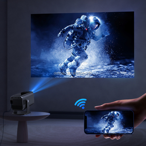 Proyektor Video Android pintar portabel, 1080P 4K 300 ANSI LCD Android 13 WIFI6 film rumah 3D speaker bawaan, HIFI - Product Image 5