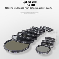 FUYALIN 72mm 77mm Réglable ND2 à ND400 ND2-400 Filtre ND Pour lentille De Caméra
