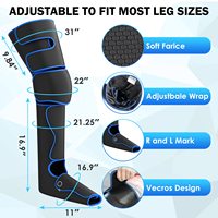 Massage des pieds électrique 3 en 1 à vibration complète Oem masseur de jambes à compression par pression d'air pour la circulation et la relaxation