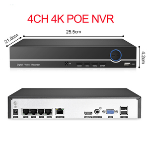 5MP H.265 PoE mạng <span class=keywords><strong>video</strong></span> ghi 4 kênh 16CH đầu ra CCTV NVR an ninh giám sát lên đến 16CH - Product Image 2