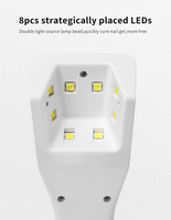 Lámpara LED de Mano Mini Personalizada de Bajo Precio SNRQI, Lámparas de Uñas Recargables por USB para Esmalte de Gel, Luz de Curado de Uñas para Uso en Salón de Manicura