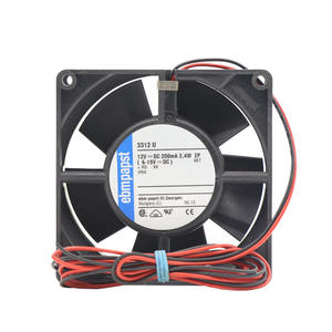 ebmpapst 3312U 3312 92*92*32mm <b>12V</b> 9cm 2.4W 0.235A 3000RPM 78m3/h Ball Bearing IP68 Waterproof Cabinet Axial Cooling <b>Fan</b> - Product Image 1