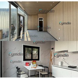 บ้านคอนเทนเนอร์แบบขยายได้ Cymdin รูปทรงสี่เหลี่ยมผืนผ้าทันสมัย สำหรับโรงแรม แคมป์ปิ้งกลางแจ้ง สำนักงาน ร้านค้า จุดพักผ่อน - Product Image 2