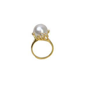 Bague ajustable en argent S925 Wenchi pour femme, bijoux avec perle 10-11, accessoires DIY, modèle incrusté de perles 16889 Chine - Product Image 5