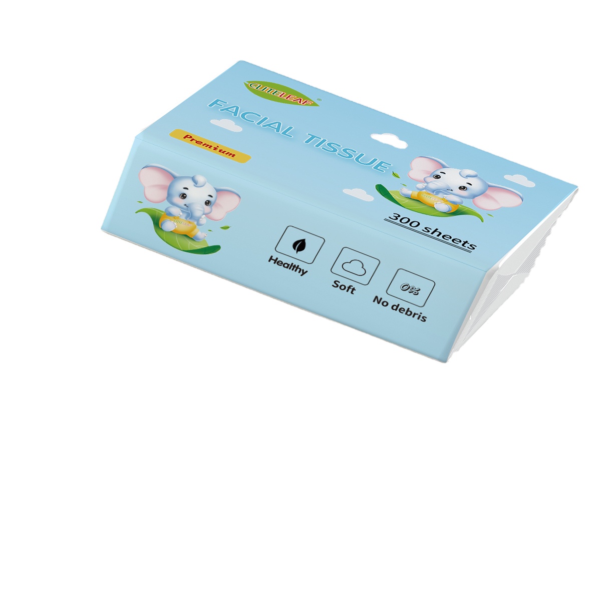 Изготовление размеров под заказ высокого качества для производства салфеток для лица мягкой упаковке синий дизайн 3 слоя древесной целлюлозы Премиум папиросная бумага для малышей и для мамы