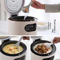 Cuisinière à riz électrique mini 3L avec contrôle par micro-ordinateur, cuve antiadhésive, multifonction, intelligente, pour la cuisine à domicile