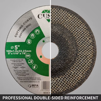 Disque de coupe en métal ultra fin 125X1.6X22.2mm 5 pouces pour l'acier inoxydable