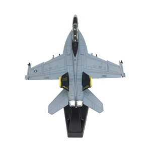 โมเดลเครื่องบินรบอเมริกัน F-18B สไตรค์ไฟท์เตอร์ ขนาด 1:100 ทำจากโลหะผสม บรรจุในกล่องสี - Product Image 3