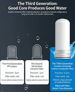 Handmatig te bedienen actieve kool kraanwaterfilter, keramische cartridge kraanwaterzuiveraar voor huishoudelijk gebruik - Product Image 4