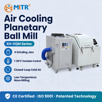 Broyeur à billes planétaire à refroidissement par air haute vitesse MITR, répétabilité de broyage stable, broyeur pour matériaux thermosensibles