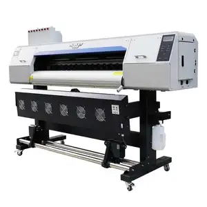 Fábrica de China Audley Venta Directa 1,3 m máquina de impresión de inyección de tinta con doble i3200E1 cabezales de impresión listo stock eco solvente impresora