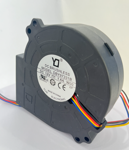 מאוורר חשמלי YiJie DBU97331B 12V DC OEM 97x97x33 מ\\\"מ לחץ בינוני 5400 סל\\\"ד 58.7 דציבל להבי פוליאסטר PBT - Product Image 3