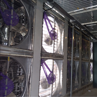 Ventilateur centrifuge automatique push-pull pour élevages, fermes avicoles, serres, système de ventilation à tampon de refroidissement, débit d'air élevé