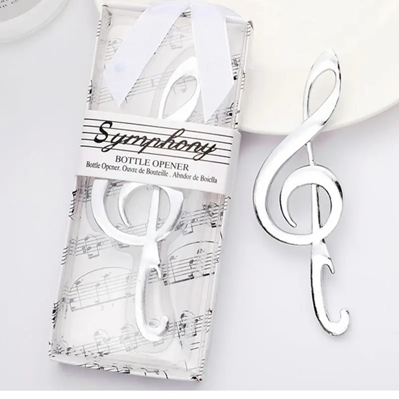Ywbeyond Symphony Chrome Music Note Beer Bottle Opener Wedding Favors and Gifts for Guests