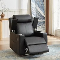Fauteuil de beauté multifonctionnel moderne et inclinable en bois massif, pliable, pour salon, bureau, manucure et relaxation