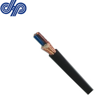 Câble d'alimentation isolé en cuivre n2xc 2y 0.6/1kv 2x6 mm² classe 5, fil + ruban de cuivre blindé, LLDPE, pour l'extérieur
