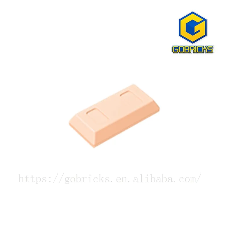 [Gobricks]GDS-1499 Строительный блок (No.99563) золотой слиток-1x2 металлический слиток