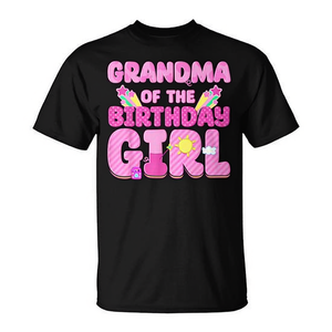 T-shirt Nonna della festeggiante, design rosa, abbigliamento per feste in famiglia - Product Image 2