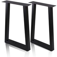 Pieds de table en acier robuste de luxe moderne, thermolaqués, pour tables basses et de salle à manger, appartement, salon, chambre, hôtel, bureau