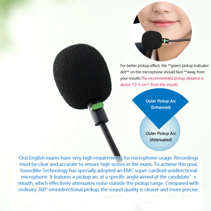 Casque filaire professionnel avec prise jack <span class=keywords><strong>3</strong></span>,5 mm, microphone à réduction de bruit active, étanche IPX-<span class=keywords><strong>3</strong></span>, son Hi-Fi pour étudiants - Product Image 3