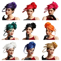 Chapeau de cérémonie en satin de luxe de haute qualité pour femmes, idéal pour le Kentucky Derby, les mariages et les fêtes