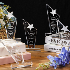 Trofeo de Acrílico Personalizado, Premio de Agradecimiento, Regalo, Premios Deportivos, Recompensas para Adultos y Niños, Decoración para Fiestas de Empleados, Oficina y Aula - Product Image 1