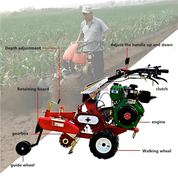 Gasoline Trenching Machine, Small Field Management Machine, Sugarcane ...