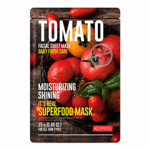 Masque en feuille super-alimentaire à la tomate 25g hydratant pour tous types de peaux - Product Image 1