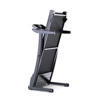 Tapis roulant électrique pliable avec écran LED et moteur silencieux de 2 CV pour usage domestique, test de fréquence cardiaque, machine de marche sans connexion sans fil