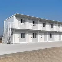 Maison modulaire à 2 étages de 20 pieds, maison conteneur détachable, kit de montage rapide, maison prête à être expédiée, maisons préfabriquées de luxe