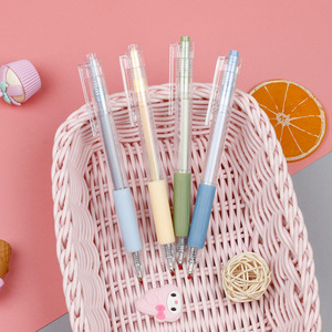 Stylo neutre Morandi personnalisable de 0,5 mm, esthétique et de haute qualité, pour le bureau, avec logo texte imprimable et mignon - Product Image 3