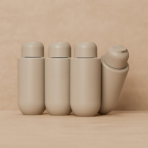 Botella de HDPE de 200ml, <span class=keywords><strong>250ml</strong></span>, 300ml, 350ml con Tapa de Disco y Acabado Suave al Tacto para Gel de Ducha, Champú y Loción Cosmética - Product Image 1