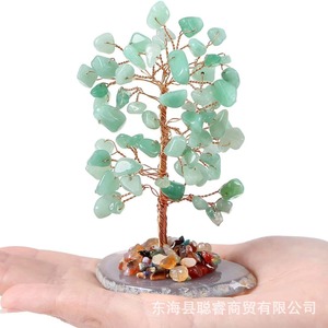 <b>Crystal</b> <b>Tree</b> Of Life Ornament Pink Quartz Mini Desktop Decoration Home Decor Gift - Product Image 3