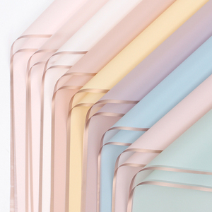 Ribest nhựa không thấm nước hoa sang trọng Giấy Gói cho hoa hồng hoa bao bì bó Hoa Quà Tặng bọc giấy - Product Image 1