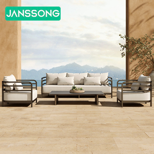 Muebles de Patio de Aluminio, Modernos, para Jardín, Conjunto de Sofás, Tumbona para Villa, Conjunto de Sofás para Exteriores, Muebles de Exterior de Lujo para Hotel - Product Image 4