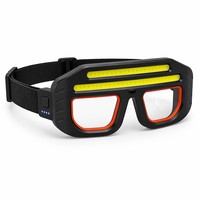 Lampe frontale Brightenlux à double COB, faisceau large, rechargeable Type-C, mains libres, pour réparation, lecture, camping, pêche