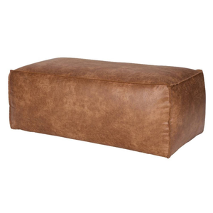 Taburete Otomano Tapizado en Cuero de Lujo, Suave y Cómodo, Mueble Decorativo para Sala de Estar, Reposapiés para un Hogar Elegante - Product Image 3